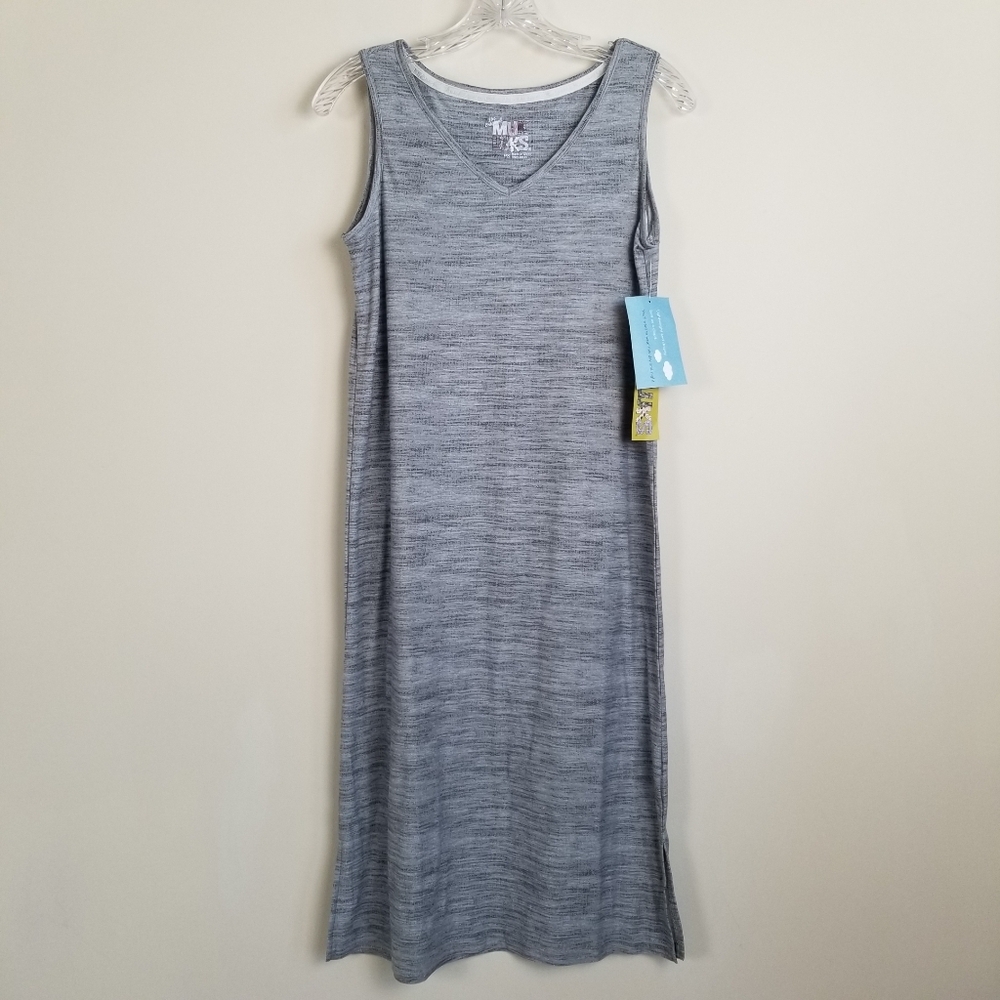 Muk Luks Cloud Knit Sleeveless V-Neck Dress Petite Small NWT